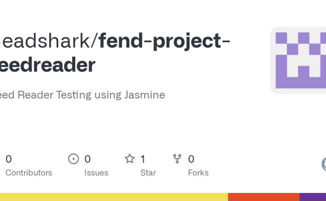 GitHub - Headshark/fend-project-feedreader: Feed Reader Testing Using ...