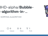 Github Mkbhd Alpha Bubble Sort Algorithm In Python Simple Sorting