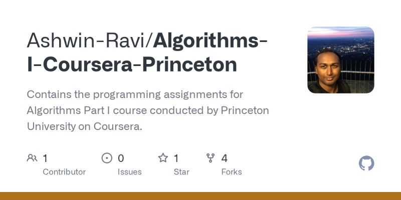 Github Ahsanwtc Algorithms Princeton Algorithms Course From - Space Texture Collection - High Resolution Quality