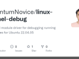 Github Quantumnovice Linux Kernel Debug A Kernel Module Driver For