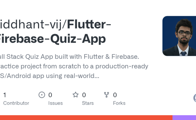 GitHub - Siddhant-vij/Flutter-Firebase-Quiz-App: Full Stack Quiz App ...