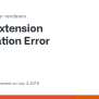 Extension Installation Error · Issue #202 · Jupyterlab/jupyter ...