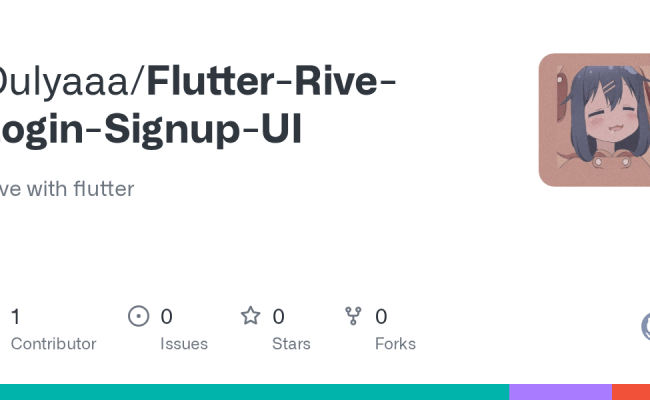 GitHub - Dulyaaa/Flutter-Rive-Login-Signup-UI: Rive With Flutter