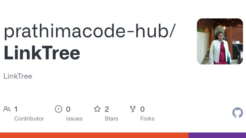 GitHub - prathimacode-hubLinkTree LinkTree.