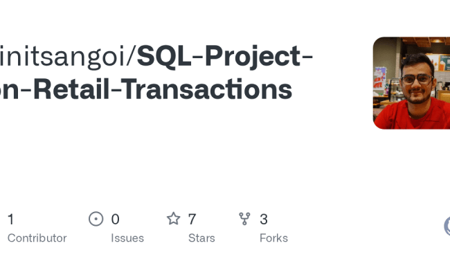 GitHub - Vinitsangoi/SQL-Project-on-Retail-Transactions