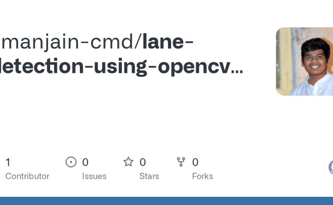 GitHub - Amanjain-cmd/lane-detection-using-opencv-and-python