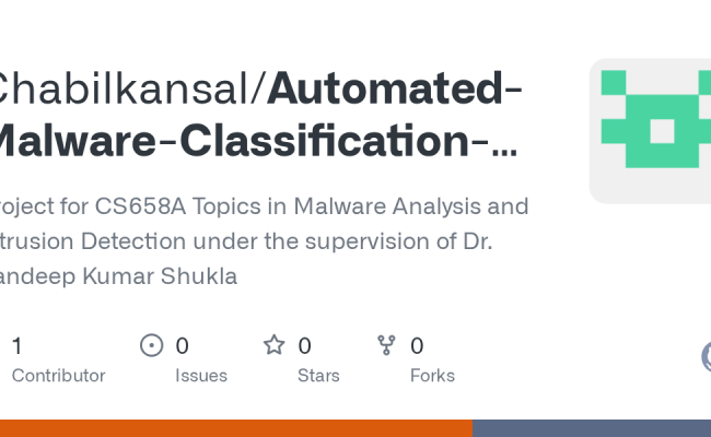GitHub - Chabilkansal/Automated-Malware-Classification-using-Deep ...