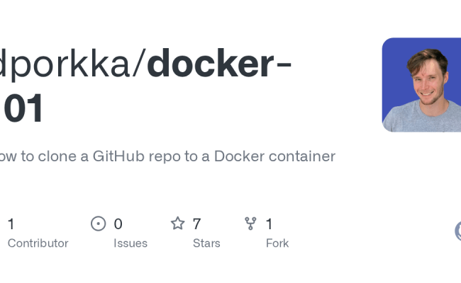 GitHub - Dporkka/docker-101: How To Clone A GitHub Repo To A Docker ...