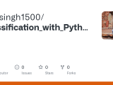 Github Ritusingh1500 Classification With Python