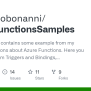 GitHub - Massimobonanni/AzureFunctionsSamples: This Repository Contains ...