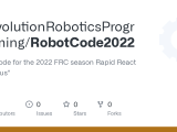 Github Crevolutionroboticsprogramming Robotcode2022 Robot Code For