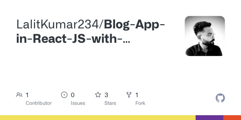 Github Lalitkumar234 Blog App In React Js With Firebase And Tailwind Css - Premium Dark Illustration - 8K