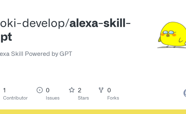 GitHub - Koki-develop/alexa-skill-gpt: Alexa Skill Powered By GPT