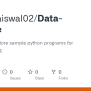 GitHub - Shubhjaiswal02/Data-Science: Repository To Store Sample Python ...