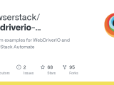 Github Browserstack Webdriverio Browserstack Selenium Examples For