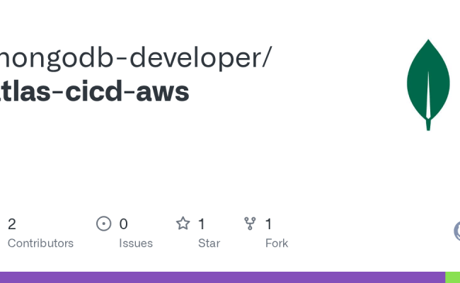 GitHub - Mongodb-developer/atlas-cicd-aws