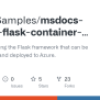 GitHub - Azure-Samples/msdocs-python-flask-container-web-app: Python App Using The Flask ...