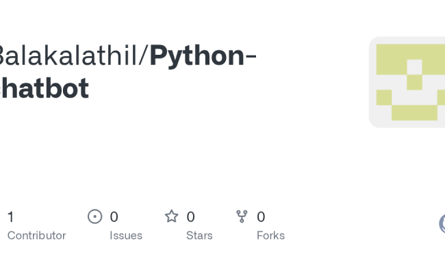GitHub - Balakalathil/Python-chatbot