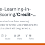 GitHub - Machine-Learning-in-Credit-Scoring/Credit-Scoring: Implement ...