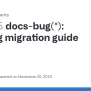 Docs-bug(*): Missing Migration Guide To V19 · Issue #30055 · Angular ...