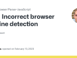 Incorrect Browser Engine Detection Issue 70 Whichbrowser Parser