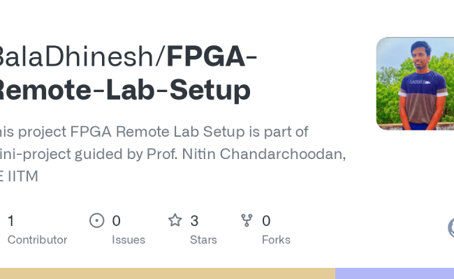 GitHub - BalaDhinesh/FPGA-Remote-Lab-Setup: This Project FPGA Remote Lab Setup Is Part Of Mini ...