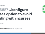 Configure Misses Option To Avoid Building With Ncurses Issue