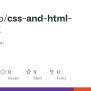 GitHub - Mehrrab/css-and-html-training: My First Css Html