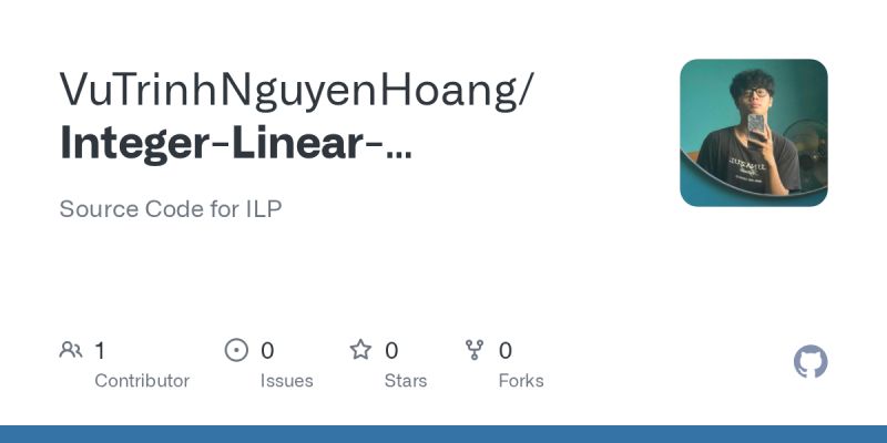 Github Vutrinhnguyenhoang Integer Linear Programming Source Code For Ilp - Best Light Patterns in Full HD