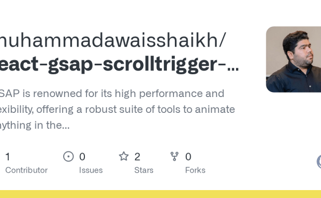GitHub - Muhammadawaisshaikh/react-gsap-scrolltrigger-scrollsmoother: GSAP Is Renowned For Its ...