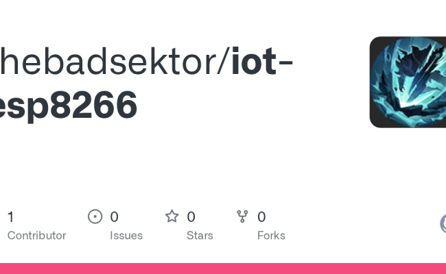 GitHub - Thebadsektor/iot-esp8266