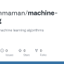 GitHub - Programmaman/machine-learning: Repository For Machine Learning ...