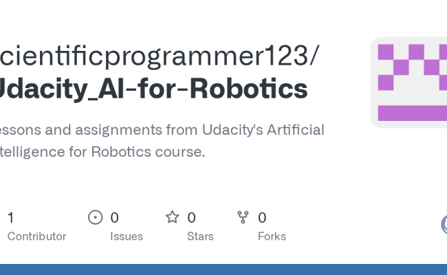 GitHub - Scientificprogrammer123/Udacity_AI-for-Robotics: Lessons And ...