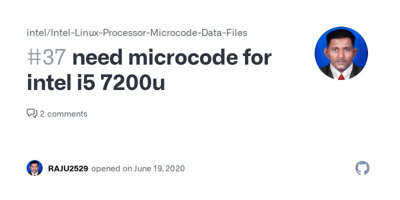 Need Microcode For Intel I5 7200u Issue 37 Intel Intel Linux Processor Microcode Data Files - Premium Dark Design Gallery - Mobile