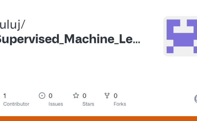 GitHub - Yuluj/Supervised_Machine_Learning