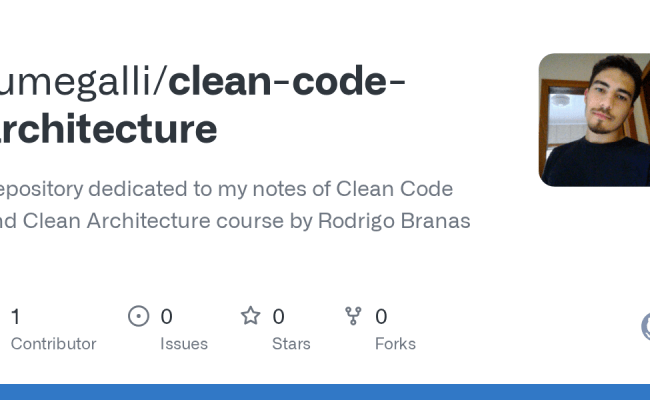 GitHub - Fumegalli/clean-code-architecture: Repository Dedicated To My ...