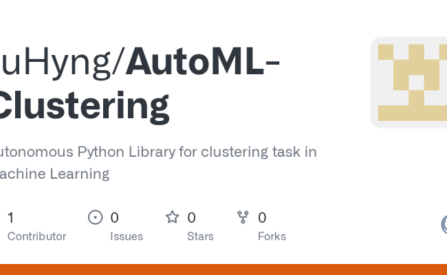 GitHub - JuHyng/AutoML-Clustering: Autonomous Python Library For ...