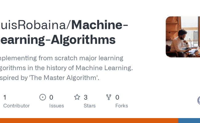 GitHub - LuisRobaina/Machine-Learning-Algorithms: Implementing From Scratch Major Learning ...