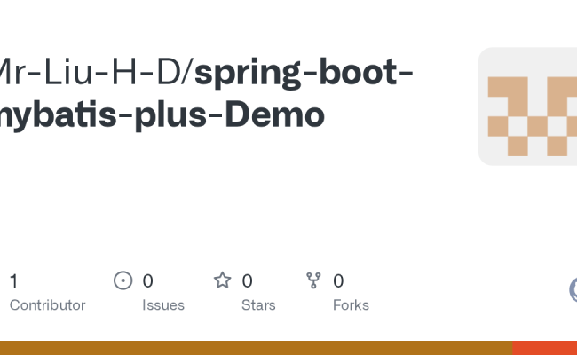 GitHub - Mr-Liu-H-D/spring-boot-mybatis-plus-Demo
