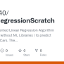 GitHub - Aadya940/LinearRegressionScratch: I Have Implemented Linear ...