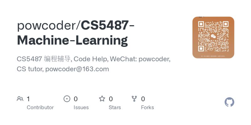 Github Powcoder Cs5487 Machine Learning Cs5487 Code Help Wechat Powcoder Cs Tutor - Modern Geometric Design - Mobile