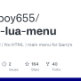 GitHub - Robotboy655/gmod-lua-menu: A Lua Powered ( No HTML ) Main Menu ...