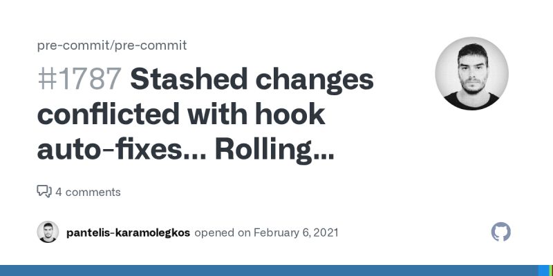 Issue Fix Stability Of Git Pre Commit Format Checks Issue 1418 Microsoft Autogen Github - Download Perfect Colorful Design | Full HD