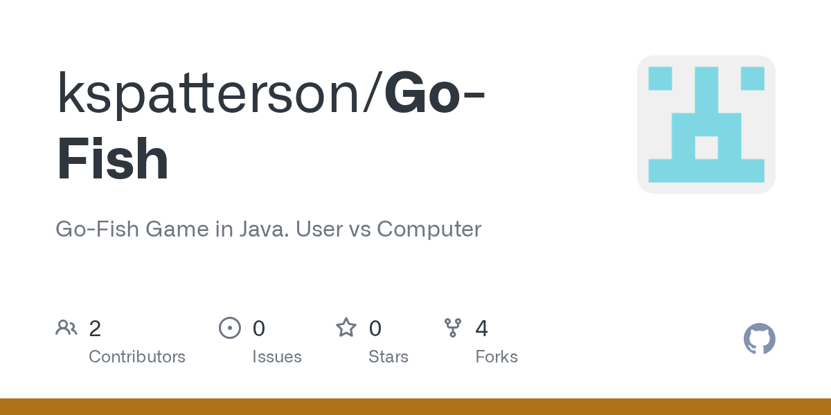 Github Kspatterson Go Fish Go Fish Game In Java User Vs Puter 5Go-fish card game written in Java console and Swing UI college project - GitHub - amitayhgofish.