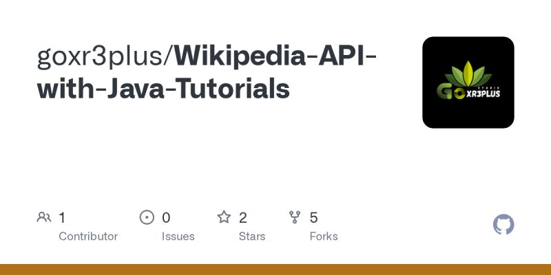 Github Goxr3plus Wikipedia Api With Java Tutorials - Creative Vintage Image - HD