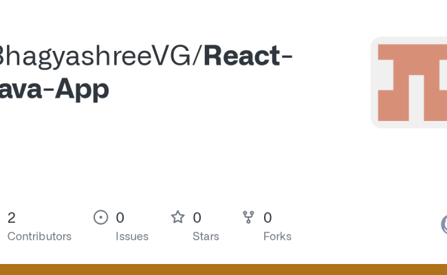 GitHub - BhagyashreeVG/React-Java-App