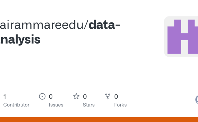 GitHub - Sairammareedu/data-analysis