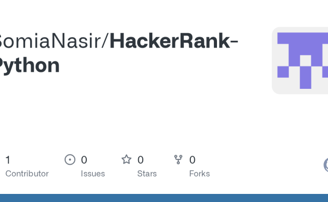 GitHub - SomiaNasir/HackerRank-Python