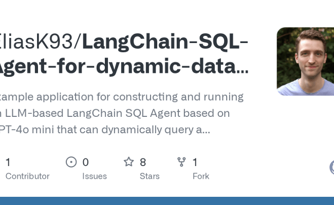 GitHub - EliasK93/LangChain-SQL-Agent-for-dynamic-data-visualization ...