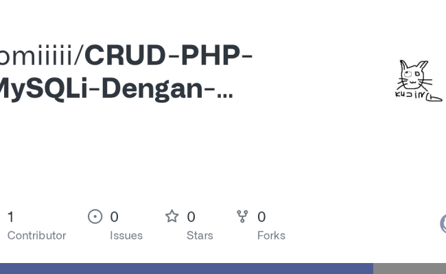 GitHub - Romiiiii/CRUD-PHP-MySQLi-Dengan-Bootstrap
